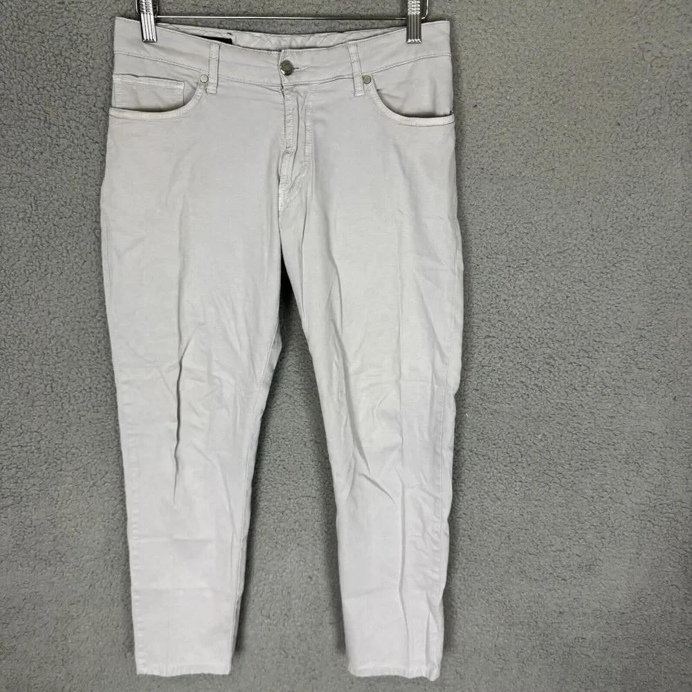Peter Millar Pants Mens 32x27 Grey Collection‎ Chino Stretch Flat Front